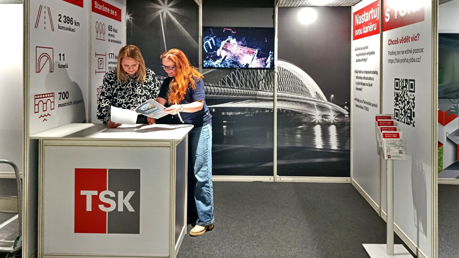 Stánek TSK na pracovním veletrhu Career Expo