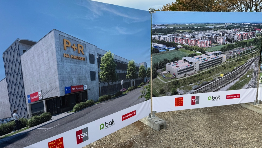 Slavnostní zahájení stavby záchytného P+R parkoviště v Městské části Praha-Zličín