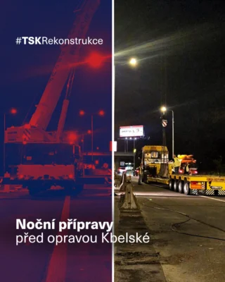🚧 Máme za sebou noční přípravy před víkendovou opravou Kbelské ulice. 

Za jednu noc jsme připravili dopravní přejezdy, odstranili silniční svodidla i betonové bloky a zvedli převěsy kabelů od kamer v křižovatkách. ℹ️

Prostě kompletní příprava před plánovanou rekonstrukcí. 

⏰ Omezení se řidičů dotkne od pátku 22. srpna 22:00 do pondělí 25. srpna 4:00, než vyjedou první ranní autobusy. 🌅🚌

➡️ Během oprav bude provoz vedený obousměrně v protisměrném pásu (režim 1 + 1).

#TSKPraha #TSK #Praha #rekonstrukce #doprava #dopravaPraha