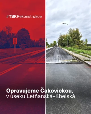 ⚠️ Od pondělí 6. října začalo dopravní omezení v ulici Čakovická v @praha9_dobraadresa.

Opravujeme vozovku a chodníky v úseku Letňanská–Kbelská. Práce potrvají až do 16. listopadu. 

Aktuálně frézujeme vozovku a připravujeme opravy chodníků. Cílem je kompletně nová a bezpečnější komunikace. A to i pro cyklisty. 🚲

🛠️ Harmonogram prací:
1. etapa (6.–26. 10.): úplná uzavírka,
2.–4. etapa (27. 10. – 16. 11.): částečná uzavírka.

ℹ️ Objízdná trasa pro osobní i nákladní vozidla vede ulicemi Prosecká, Kbelská, Beladova a Letňanská.

Děkujeme za vaši trpělivost a pochopení.

#TSKPraha #TSK #Praha #Praha9 #DopravavPraze #rekonstrukce #oprava #dopravniomezeni