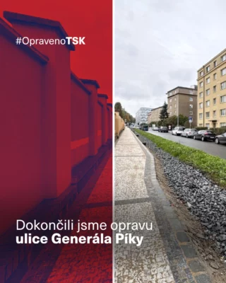✅ Ulice Generála Píky mezi Svatovítskou a Kafkovou v @prahasest je od víkendu plně průjezdná a zpřístupněná.
Opravili jsme tam povrch vozovky a vytvořili parkovací stání ze žulové dlažby a chodníky z řezané mozaikové dlažby s charakteristickými vzory.
Součástí rekonstrukce jsou i prvky modrozelené infrastruktury, které zadržují dešťovou vodu pro nově vysazené stromy. 🌳
♻️ U křižovatky s Kafkovou jsme nainstalovali podzemní kontejnery na tříděný odpad.
Děkujeme obyvatelům za trpělivost během stavebních etap. 🙏🏻
#TSKPraha #TSK #Praha #Praha6 #rekonstrukce