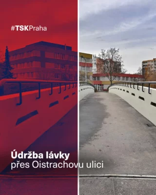 Dokončili jsme pravidelnou údržbu pěší lávky přes ulici Oistrachova v @praha_13! Znovu je tak pro pěší otevřená. 🚶‍♀️

ℹ️ Obnovili jsme její izolaci, systém odvodnění i mostní závěry. Současně jsme aktivovali mostní ložiska a opravili zjištěné povrchové závady na konstrukci.

Děkujeme za trpělivost během opravy. 

Jsme rádi, že jde o další projekt, který se nám podařilo úspěšně dokončit ještě před zimní technologickou přestávkou. ❄️

#TSKPraha #TSK #Praha #Praha13 #lavka #opraveno #udrzba