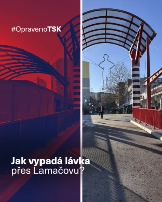 🌉 Lávka přes Lamačovu ulici v @mcpraha5 je kompletně opravená! 

⚒️ Provedli jsme výměnu hydroizolace, včetně vozovkového souvrství a příslušenství, výměnu mostních závěrů, říms a mostního vybavení, a také sanaci spodní stavby.

Zároveň jsme zachovali vzhled a účel stavby tak, aby lávka zapadala do celkového prostoru kolem Tilleho náměstí na Barrandově. ✨

#TSKPraha #TSK #Praha #Barrandov #lavka #Lamacova