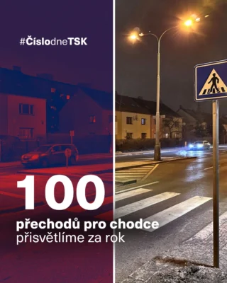 Za rok přisvětlíme až 100 přechodů pro chodce🚶🏼💡

👀 Cílem je zajistit lepší viditelnost a bezpečnost pro všechny účastníky provozu a předejít tak dopravním nehodám. 

❄️🌚 O to důležitější je to teď v zimním období, kdy světla významně ubývá. 

Máte tip na konkrétní místo, které by si zasloužilo nové osvětlení? Magistrát hl. m. Prahy (Odbor dopravy) spolu s radnicemi městských částí aktuálně shromažďuje podněty od občanů. Všechna data následně putují k našim kolegům do THMP, kteří se postarají o technické řešení.

#TSK #TSKPraha #Praha #chodci #prechody