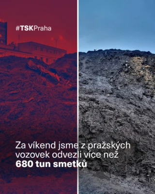 🦺 Víkend v ulicích: čísla, za kterými je vidět práce.

Od pátku do pondělního rána jsme z pražských vozovek odvezli více než 680 tun smetků. 🧹

Víte, co jsou to „smetky“? 🤔

Není to jen obyčejný prach z ulice. Pro nás v TSK jde o specifickou směs písku, drobného kamení, organického materiálu a zbytků z provozu aut, jako je otěr pneumatik. 🛞

Pravidelným strojním i ručním čištěním tyto nečistoty z vozovek odstraňujeme, aby se nedostávaly do kanalizace a nezatěžovaly životní prostředí. Smetky následně odborně likvidujeme v souladu s přísnými ekologickými standardy. ♻️

K čištění vyjelo celkem 104 strojů. 🚛

Každá tuna odpadu znamená méně nečistot v ulicích, vyšší bezpečnost provozu a příjemnější prostředí pro pohyb městem. ✨

Děkujeme všem, kteří se na úklidu podíleli. 💙

#TSK #TSKPraha #Praha #smetky #cisteni