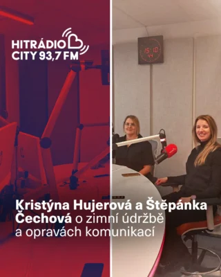 ❄️ Jak Praha zvládla mrazivý leden? Kolik techniky vyjelo do ulic, kolik soli se spotřebovalo a v jakém stavu jsou dnes pražské vozovky? 

🎙️ Na otázky odpovídala ředitelka správy a údržby komunikací TSK Štěpánka Čechová a ředitelka nestavební údržby TSK Kristýna Hujerová v pořadu CITY DRIVE na @hitradiocity937.

V rozhovoru diskutovali také o moderních technologiích oprav, včetně mikrovlnné metody, která umožňuje plnohodnotné zásahy i v zimním období. ⚙️
 
🎧 Celý rozhovor si můžete poslechnout na webu Hitrádia City.

#TSKPraha #TSK #Praha #dopravavPraze #zimavPraze #radio #rozhovor #HitradioCity #CityDrive