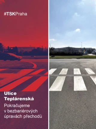 ✅ V ulici Teplárenská pokračujeme v bezbariérových úpravách přechodů pro chodce, které navazují na legalizaci pohybu cyklistů po chodníku. 🚴
V loňském roce jsme dokončili dva z pěti přechodů a nyní pokračujeme s realizací zbývajících tří. 👷‍♀️

#TSK #Praha