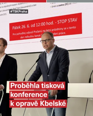 🚧 Co čeká řidiče během letní rekonstrukce Kbelské?

Na Magistrátu hlavního města Prahy v pondělí proběhla tisková konference věnovaná rekonstrukci Kbelské ulice. O průběhu stavby, dopravních omezeních i opatřeních pro nadcházející měsíce informovali 1. náměstek primátora pro dopravu Jaromír Beránek, generální ředitel TSK Filip Hájek, projektant společnosti DIPRO Daniel Polič a ředitel odboru pozemních komunikací a drah Magistrátu hl. m. Prahy Aleš Krejča.

Hlavním tématem byly dopady stavby na dopravu a informace, které by měli znát řidiči před začátkem letních prázdnin.

🎥 Celý záznam si můžete pustit na Youtube kanále Magistrátu hlavního města Prahy.

#TSKPraha #Kbelska #Praha